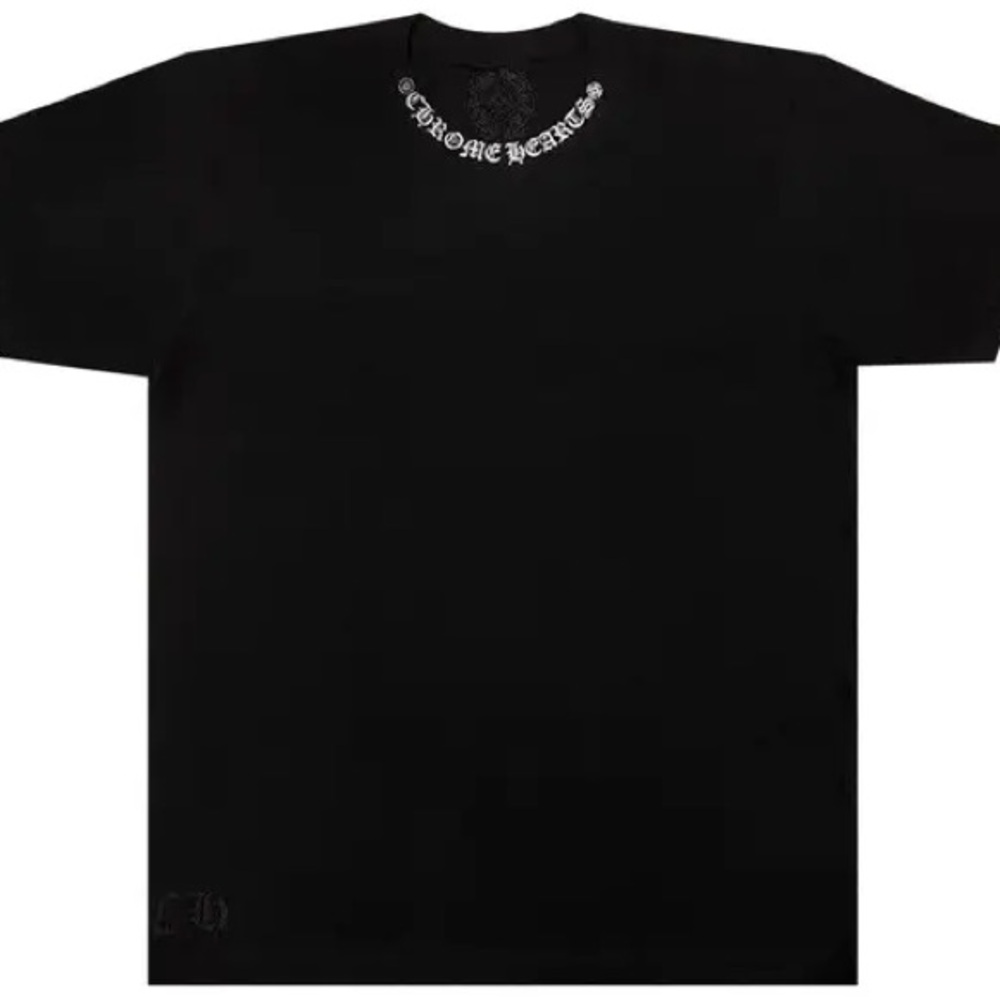 Chrome Hearts Neck Logo T-Shirt 'Black'